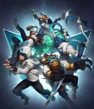 Pixel 3xl League of Legends-agtergrond — Samsung Galaxy Muurpapier