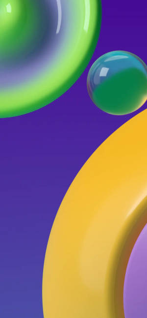Samsung M21 3D-voorwerpe — Samsung Galaxy Muurpapier