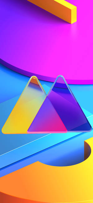 Samsung Mobiel Abstrakte Vorms — Galaxy S24 Muurpapier
