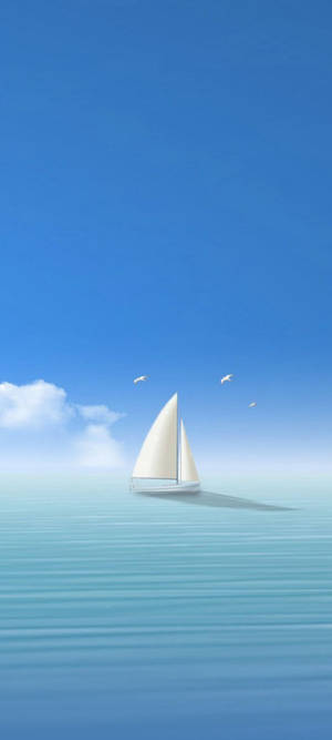 Samsung S21 Ultra Rustige Seilboot-agtergrond