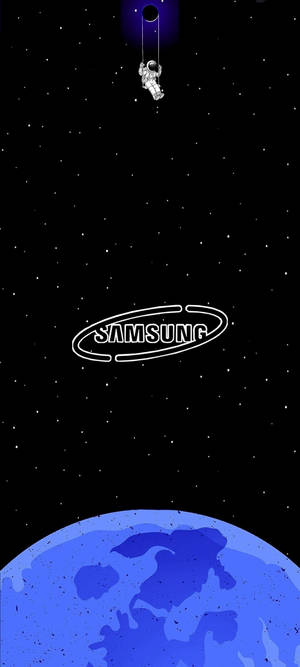 Samsung S21 Ultra Swaaiende Ruimtevaarder Agtergrond — Pixel 10 Muurpapier