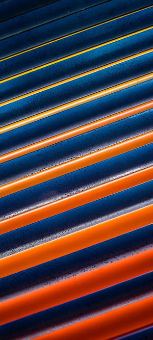 Samsung S21 Ultra Oranje Blou Diagonaal-agtergrond — Honor Magic8 RSR Porsche Design Muurpapier