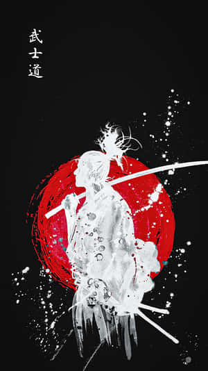 Samurai Anime Ronin Vegter Digitale Kuns — Japannese samoerai Muurpapier