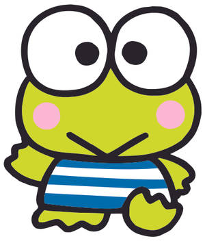 Sanrio Keroppi die Padda-agtergrond — Galaxy Z Vou 6 Muurpapier