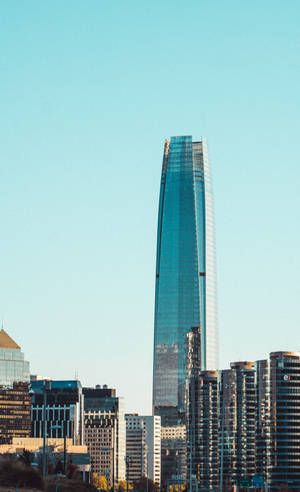Santiago Chili Costanera-sentrum Blou Lug — Xiaomi Pad Mini Muurpapier
