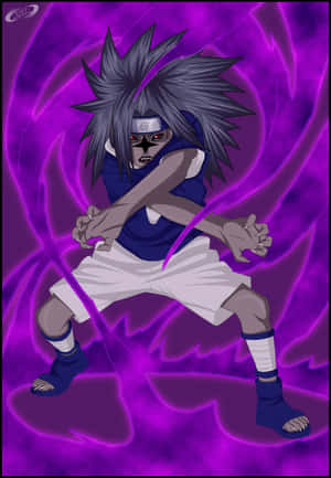 Sasuke Uchiha wat die Krag van die Vervloekte Merk ontketen — Xiaomi 18 Fold Muurpapier