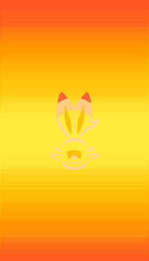 Scorbunny-omtrek — Pokémon Muurpapier