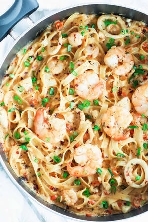 Seekos garnale carbonara muurpapier — 2:3 Muurpapier