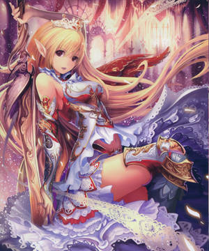 Seksy Anime Fantasie Vegter agtergrond — Motorola Razr Ultra 2025 Muurpapier