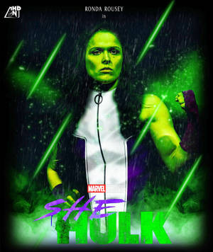 She Hulk Ronda Rousey agtergrond — Motorola Razr Ultra 2026 Muurpapier