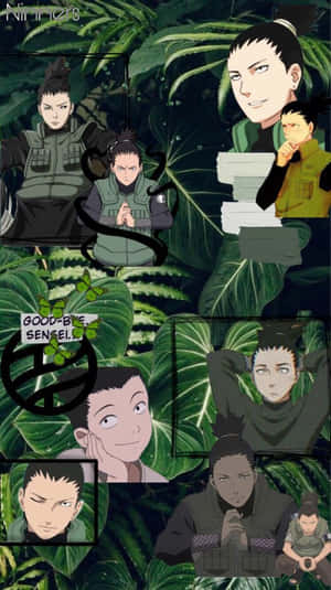 Shikamaru Estetika — Naruto karakters Muurpapier