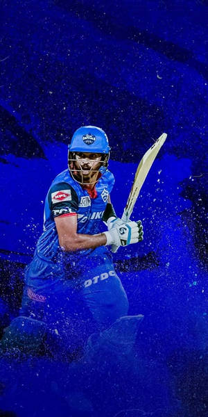 Delhi Capitals Shreyas Iyer agtergrond — 18:9 Muurpapier