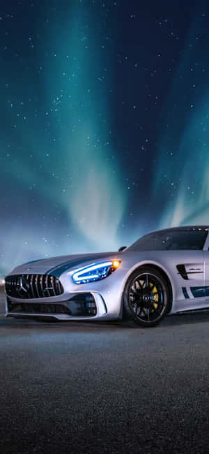 iPhone Xs Mercedes AMG Agtergrond — Galaxy M17e Muurpapier