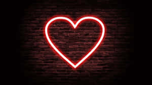 Neon Rooi Estetika — Neon Rooi Estetiek Muurpapier