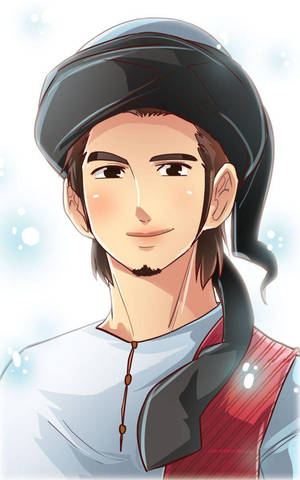 Sjarmante Anime Islamitiese Seun — Infinix Xpad 30 Pro Muurpapier