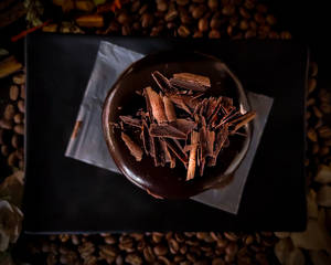 Sjokoladekoek koffiebone muurpapier. — 5:4 Muurpapier