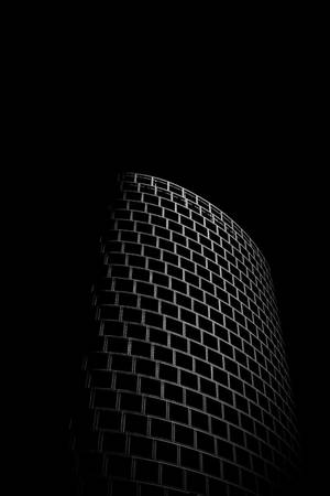AMOLED-agtergrond van wit baksteenomlyning.