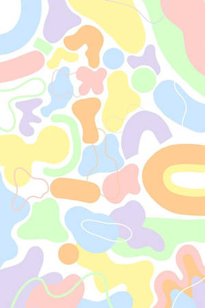 Skoeliefde Pastelkolle — Oulike Pastel Muurpapier