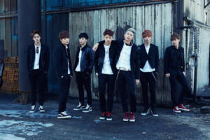 Skool Luv Affair Cool BTS-skootrekenaar — Bts esteties Muurpapier