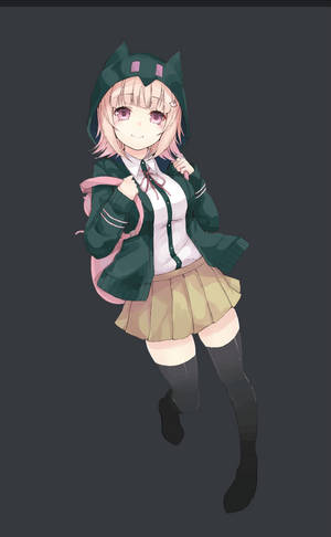 Skoolmeisie Chiaki Nanami agtergrond. — Redmi Pad Muurpapier