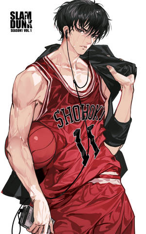 Slam Dunk Rukawa portret muurpapier — Galaxy Tab S9 Ultra Muurpapier