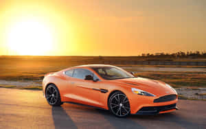 Slinkse Aston Martin Vanquish in beweging — Steam Deck OLED Muurpapier