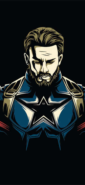 Captain America Koel — iPhone 16 Muurpapier