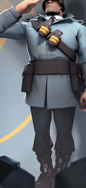 Iphone Xs Team Fortress 2 Agtergrond — Gedemp Muurpapier