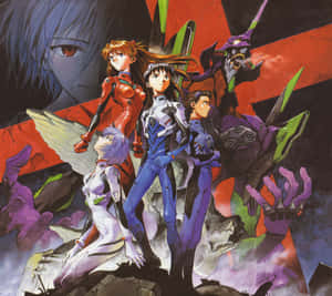 Neon Genesis Evangelion prente — Neon Genesis Evangelion Muurpapier