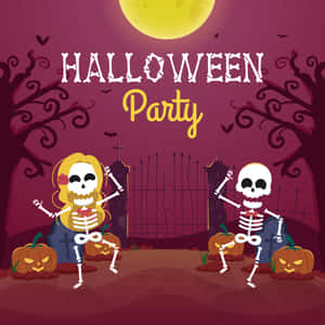 Halloween Partytjie Agtergrond — iPad (A16) Muurpapier