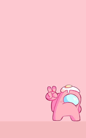 Among Us Pink — Infinix Xpad 20 Muurpapier