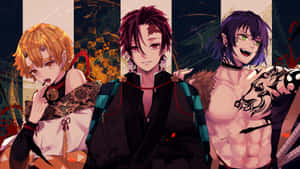 Demon Slayer 4k prente — Demon slayer tanjiro Muurpapier