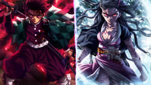 Demonbloedswaard 4k prente — Rui Demon Slayer Muurpapier