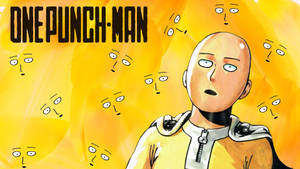 Snaaks Anime Saitama van One Punch Man agtergrond — Snaaks Anime Muurpapier