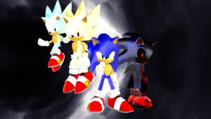 Skoon Sonic — Koel Sonic Muurpapier