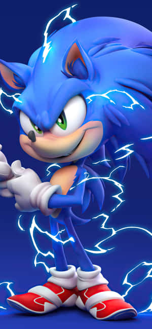 Sonic the Hedgehog-prente — iPhone 15 Muurpapier