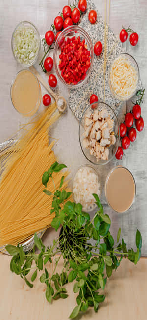 iPhone X Pasta Agtergrond — iPhone 16 Pro Muurpapier