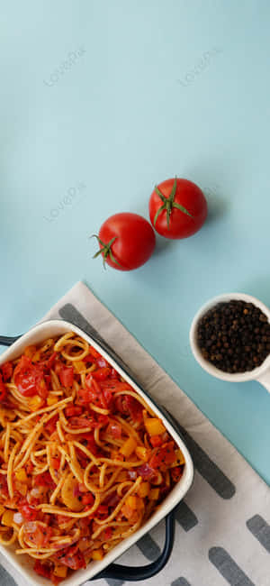 Iphone X Pasta Agtergrond — iPhone 14 Pro Max Muurpapier