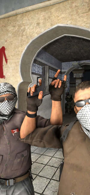 Iphone Xs Counter-strike Global Offensive Agtergrond — Honor Magic Muurpapier