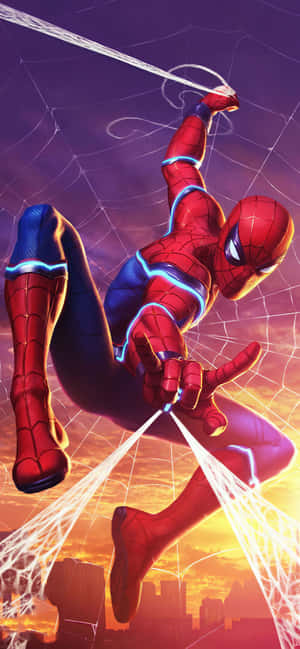 Spiderman-agtergrond — Vivo V70 Muurpapier