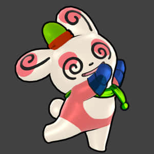 Spinda wat wintertoerusting dra — Pokémon Muurpapier