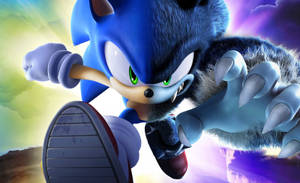 Sonic The Hedgehog verander in Werehog-agtergrond.