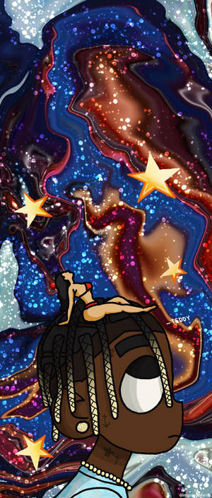 Astroworld iPhone — Galaxy Z Flip Muurpapier