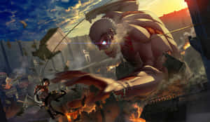 Attack On Titan agtergrond — Attack on titan Muurpapier