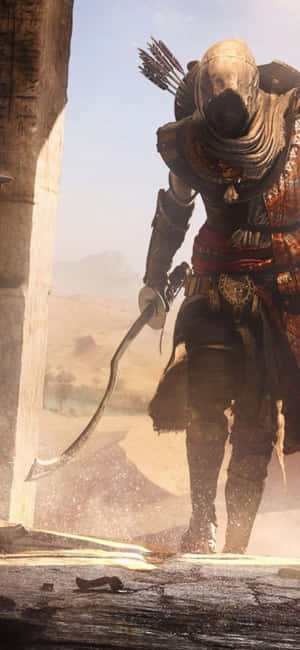 Iphone X Assassin's Creed Origins Agtergrond — Xiaomi 17T Pro Muurpapier