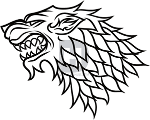 Stark Huis Embleem Game of Thrones