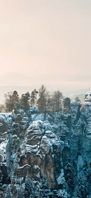 Iphone Xs Max Winter-agtergrond — Moto G17 Muurpapier