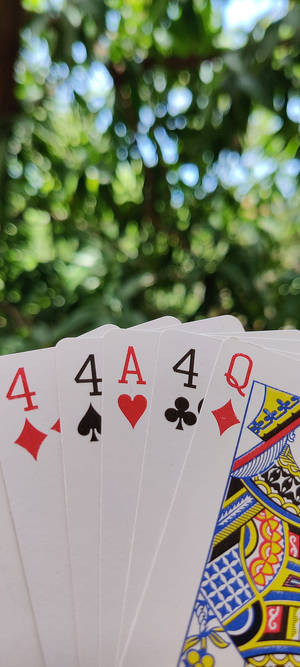 Stel van Vyf Rummy Speelkaarte — Nubia A77 Muurpapier