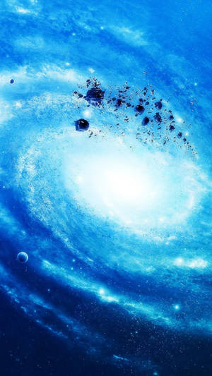 Stellar Debris Galaxy-foon — Galaxy foon Muurpapier