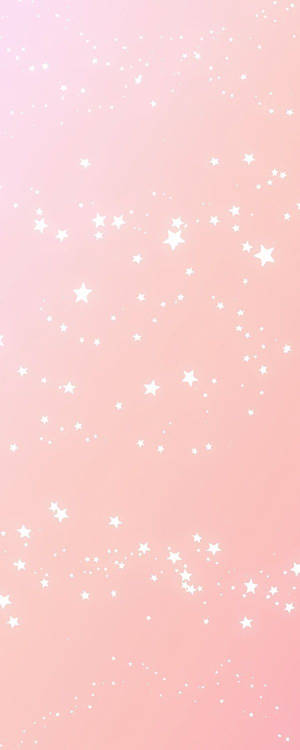 Sterretjies op Kawaii Pienk Agtergrond — Kawaii pienk Muurpapier